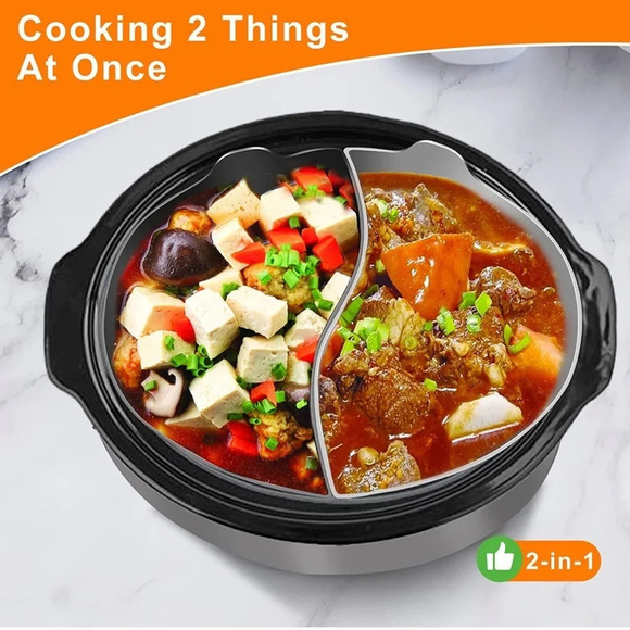 NIB Silicone Slow Cooker Divider Liners For 6 QT Crock pot - Picture 6 of 10